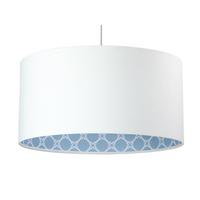 HÄNGELEUCHTE Blau 60/30 cm - Blau/Weiß, Kunststoff (60/1.1/30cm) - ONZENO