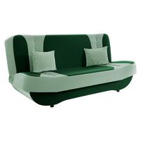 SCHLAFSOFA Pinto - Schwarz/Grün, Holzwerkstoff/Kunststoff (190/94/90cm) - MIRJAN24