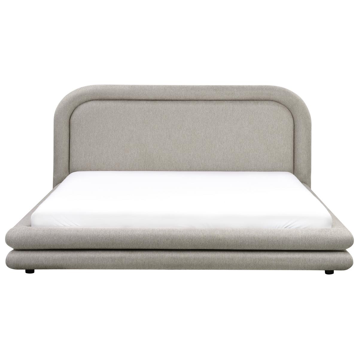 POLSTERBETT mit Lattenrost 180x200 cm Beige Lavardens - Taupe, Textil (180/200cm) - Beliani