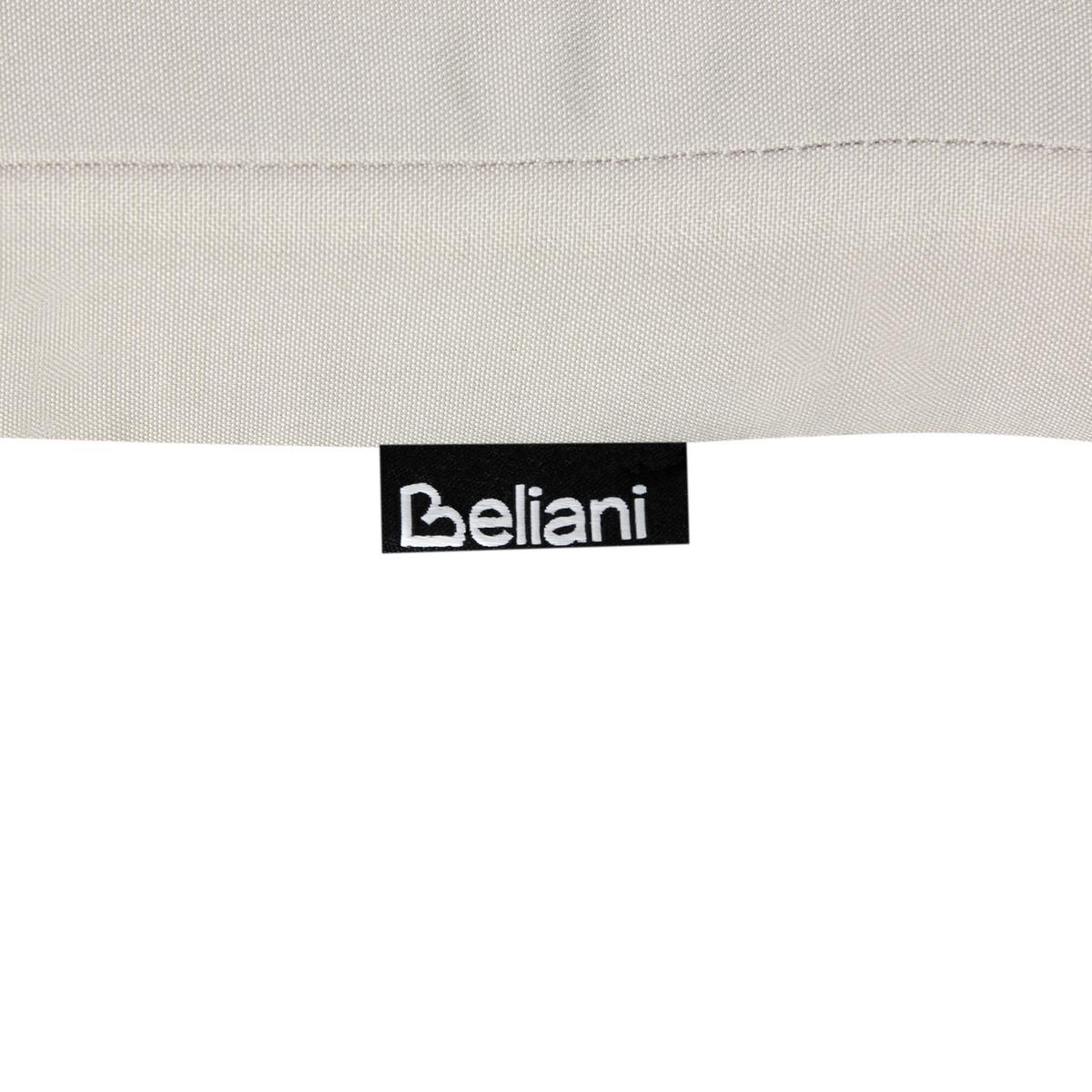 SITZAUFLAGEN 8er-Set Taupe 42/95 cm Maui Premium - Taupe, Textil (95/5/42cm) - Beliani