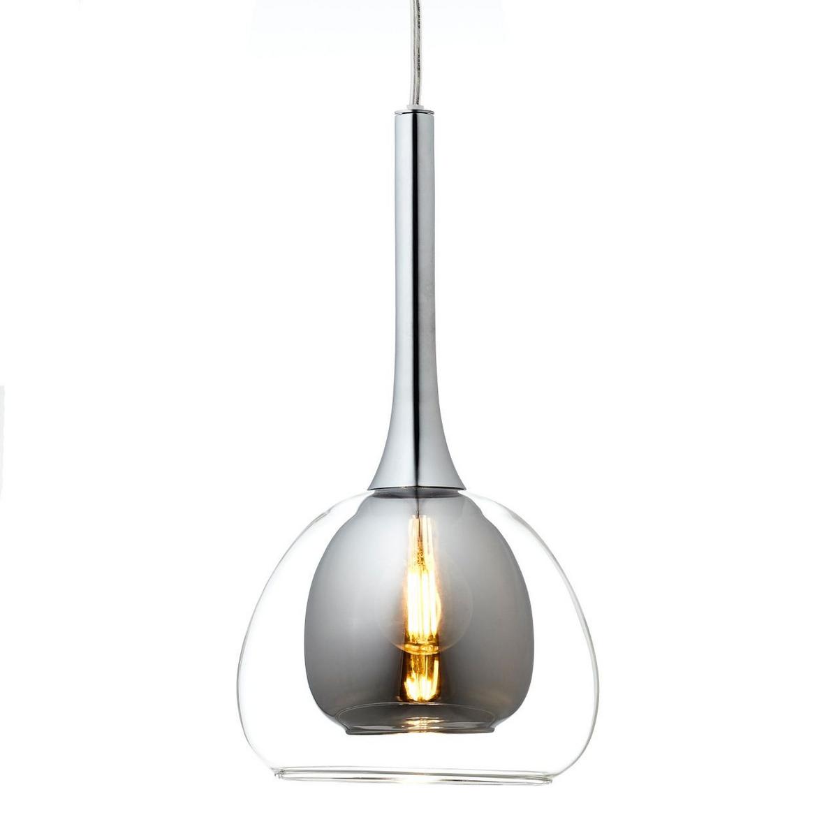 PENDELLEUCHTE Hadan 85573/20 - Chromfarben, Metall (16/66/120cm) - Brilliant