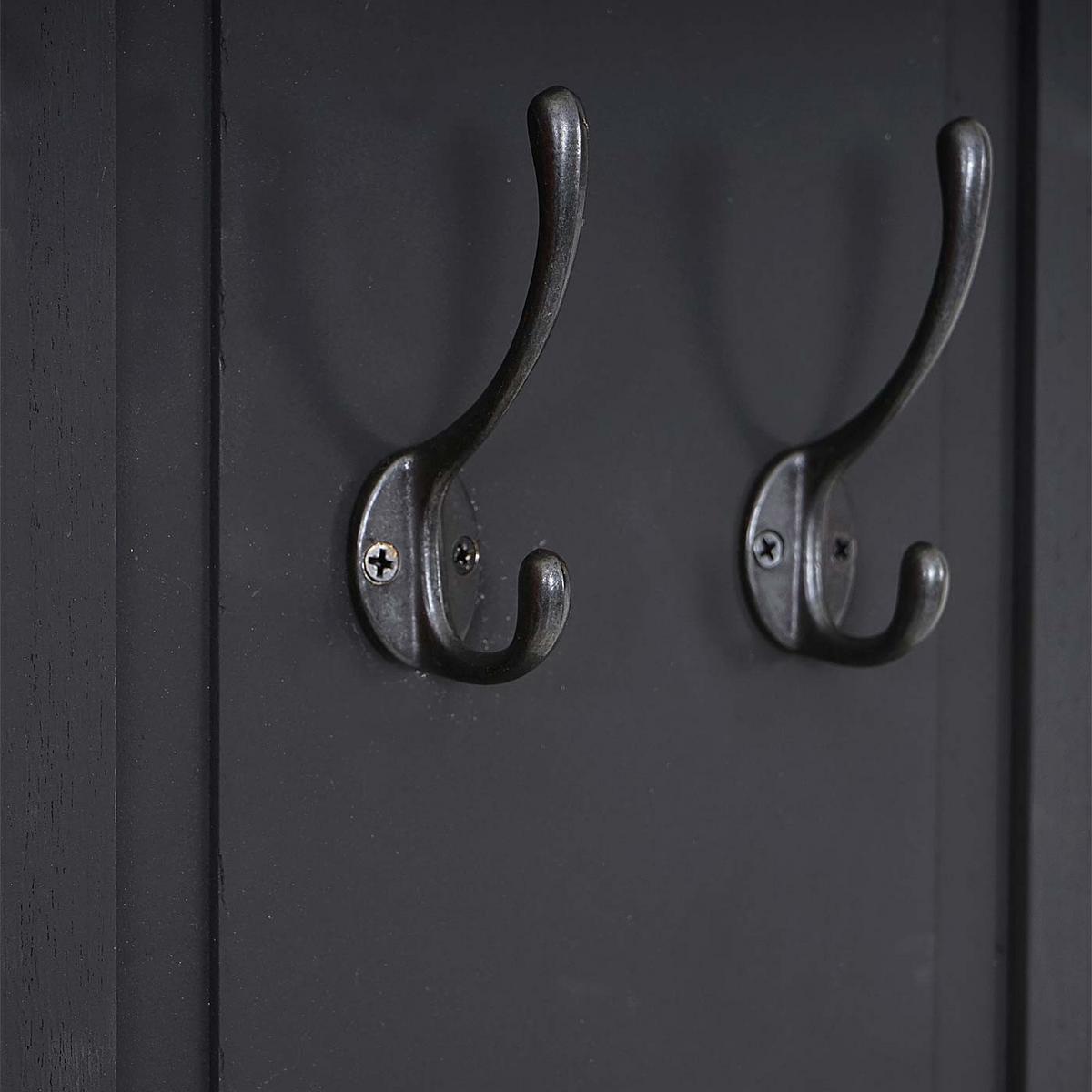 WANDGARDEROBE Grau 2er-Set - Grau, Holz (28/109/5cm) - MCW