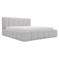 POLSTERBETT Cloud 140x200 Bouclé-Stoff Grau - Grau, Textil (140/200cm) - Graingold