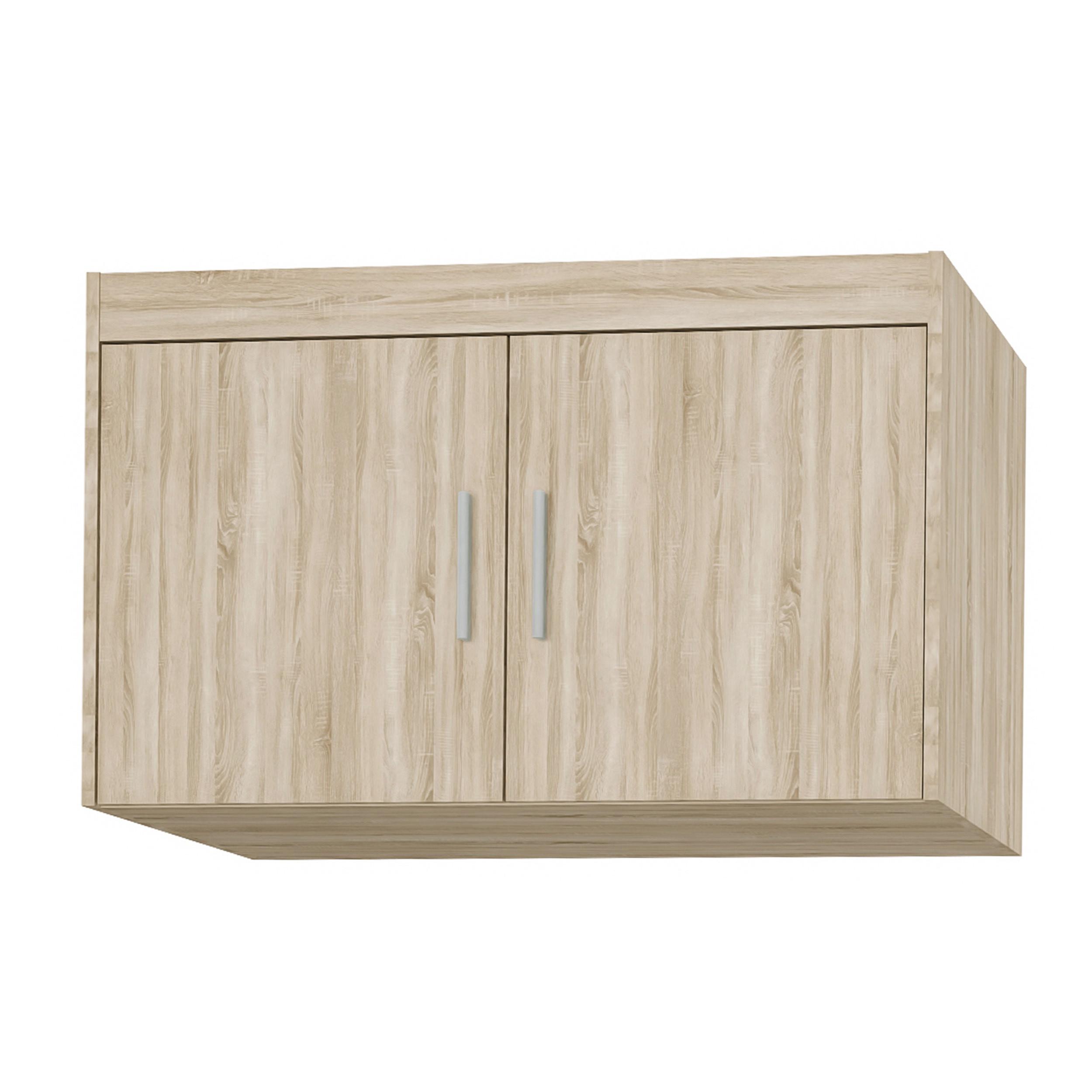 AUFSATZSCHRANK Storicos Sonoma Eiche 89,7/55/53 cm - 2T Modern - Sonoma Eiche, Holzwerkstoff/Kunststoff (89.7/55/53cm) - AX Living