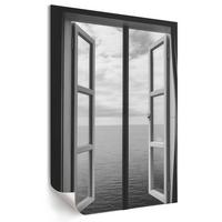 POSTER - 42x59 cm - Mana - Fenster öffnen - Schwarz, Textil (42/59/0.1cm) - TULUP