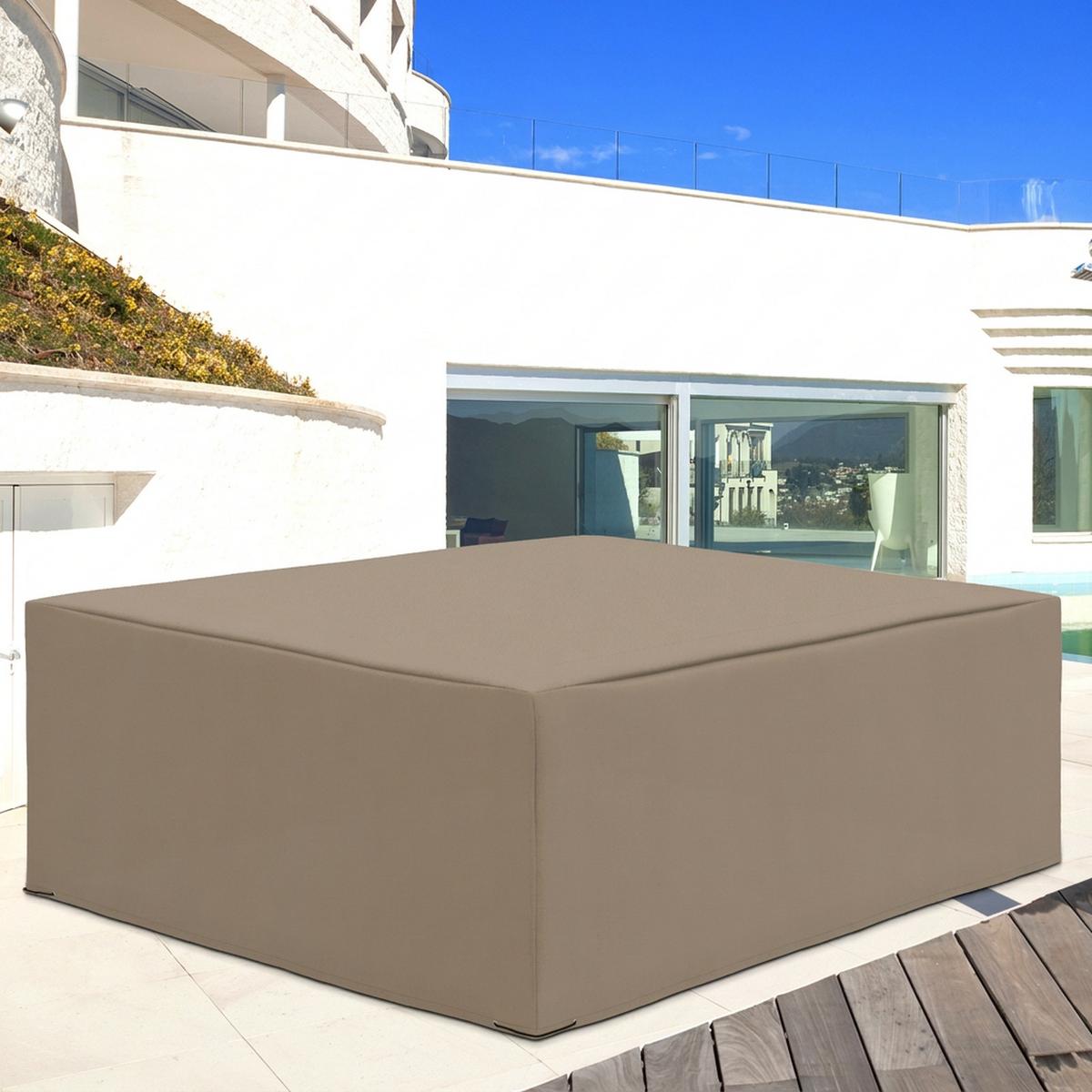 GARTENMÖBEL Abdeckung Oxfordstoff Beige - Beige, Textil (205/90/275cm) - Outsunny