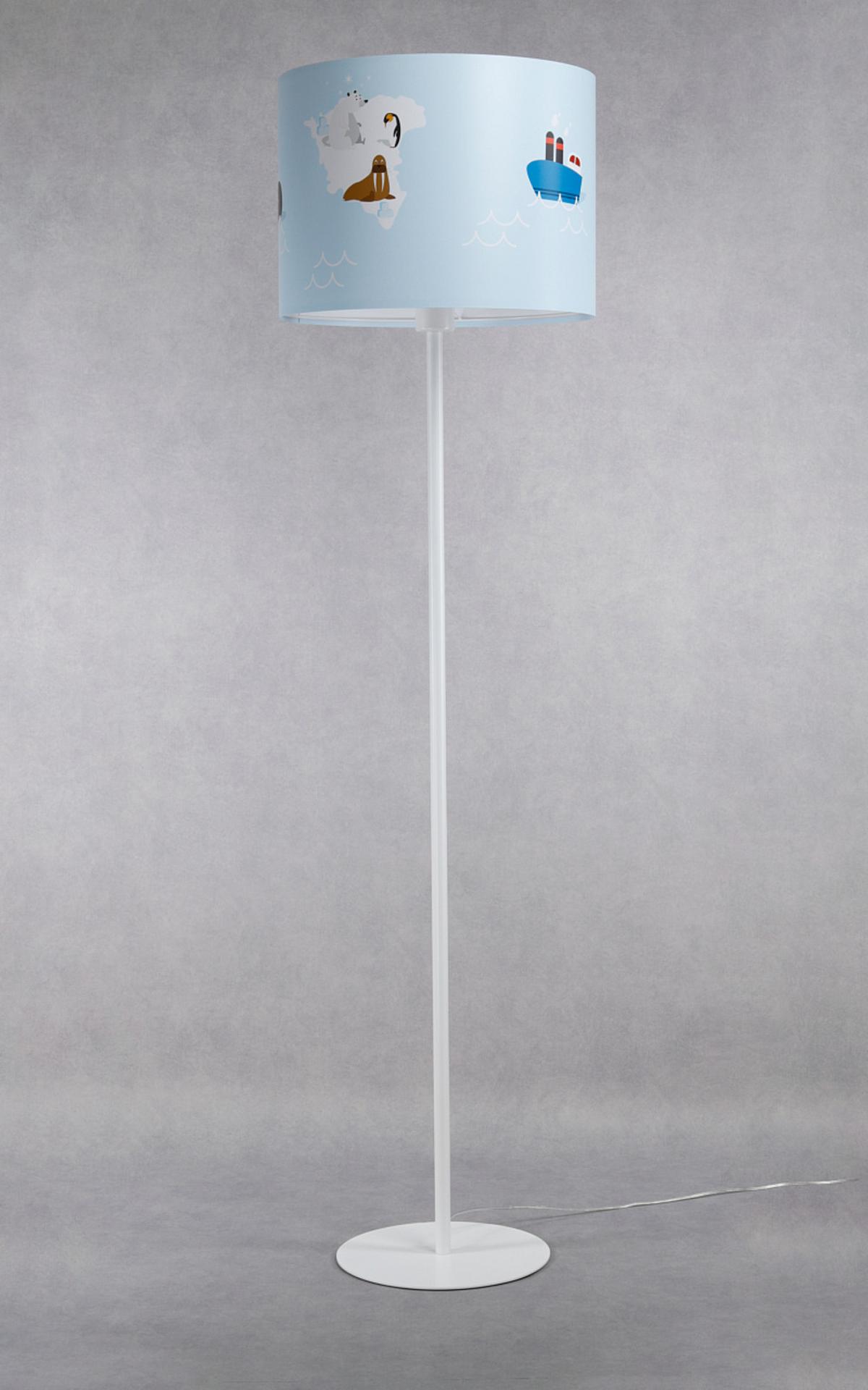 STEHLAMPE Bunt 40/30 cm - Multicolor/Weiß, Kunststoff (30/3.8/30cm) - ONZENO
