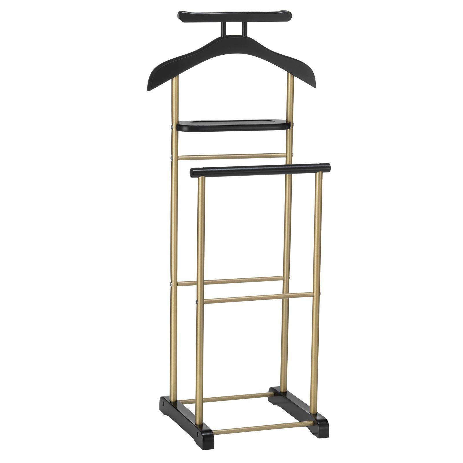 HERRENDIENER MEDINA schwarz/gold - Goldfarben/Schwarz, Metall (44/105/35cm) - IDIMEX