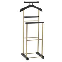 HERRENDIENER MEDINA schwarz/gold - Goldfarben/Schwarz, Metall (44/105/35cm) - IDIMEX