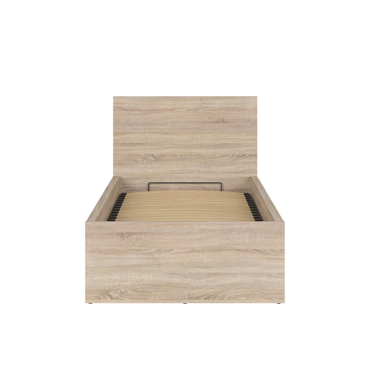 BOXBETT 90/200 Edwin Helles Holz - Braun, Holzwerkstoff (90/200cm) - Petits-meubles