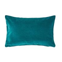 KISSENHÜLLE Baumwollsamt petrol 30/50 cm - Petrol, Textil (30/50cm) - Homescapes