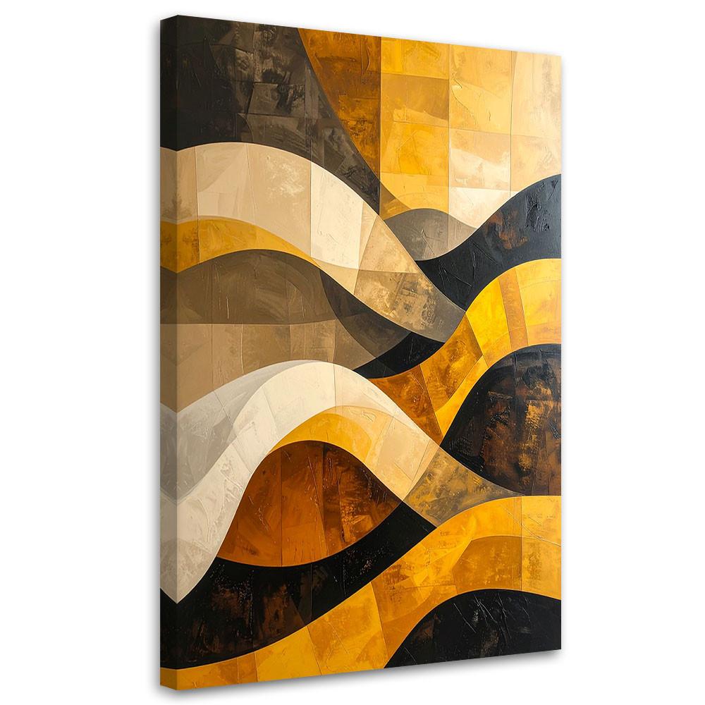 LEINWANDBILD 3D und geometrisch 20x30cm - Gelb, Textil (20/30cm) - Feeby