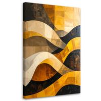 LEINWANDBILD 3D und geometrisch 20x30cm - Gelb, Textil (20/30cm) - Feeby