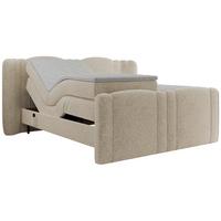BOXBETT FORTINA 140/200 - Creme Struktur - H3 - Creme, Holz/Textil (140/200cm) - MKS