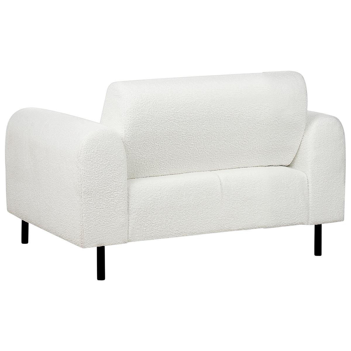 SESSEL Weiß Askim - Schwarz/Weiß, Textil (123/79/95cm) - Beliani