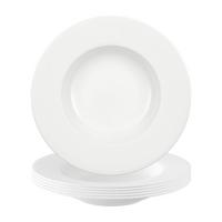 SUPPENTELLER Anmut weiß ø 24,8 cm 6er Set - Weiß, Keramik (24.8cm) - Villeroy & Boch