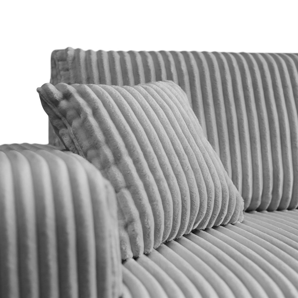 ECKSOFA PRESTIGE SOFT mit Schlaffunktion und Bettkasten, Tilia 86 - Hellgrau, Textil (277/143cm) - Lookway