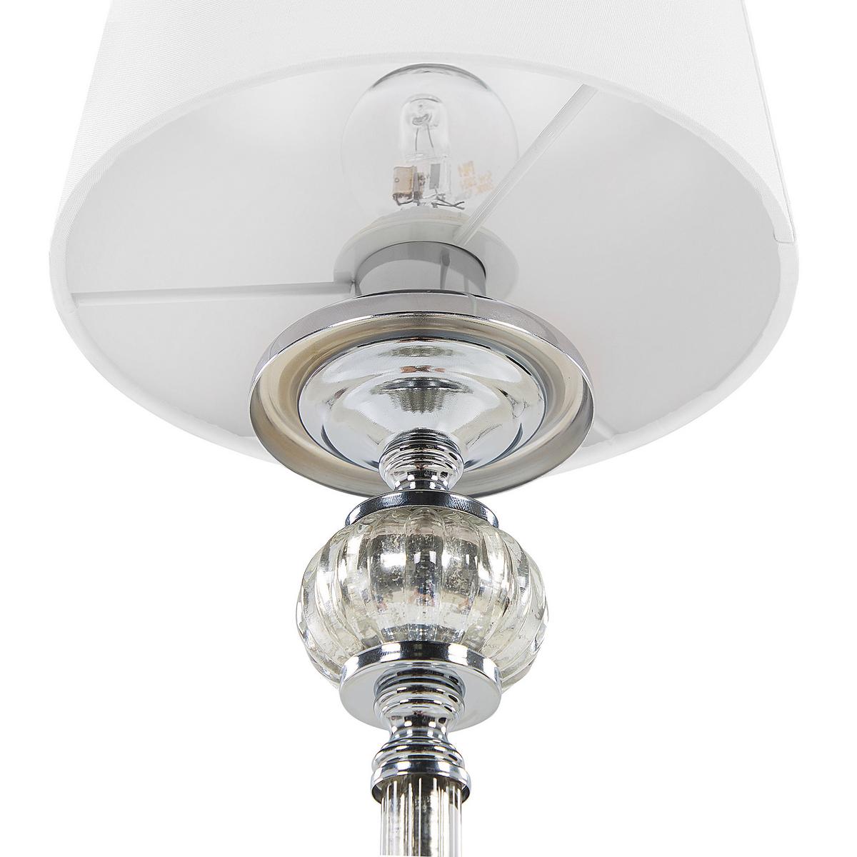 TISCHLAMPE Kubena 18/18/56 cm - Weiß, Keramik (18/18/62cm) - Beliani