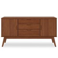SIDEBOARD TIVOLI dunkelbraun - Dunkelbraun, Holz (145/75/45cm) - IDIMEX