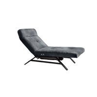 LIEGE MIT MOTORISCHER RELAXFUNKTION AMERIVA Schwarz Velvet Relaxfunktion - Schwarz, Textil (80/110/158cm) - KAWOLA