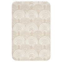 WC-VORLEGER Wellen - Textur - Beige WC Teppich 40x60 cm - Kaschmir, Textil (40/1cm) - OnlyWow