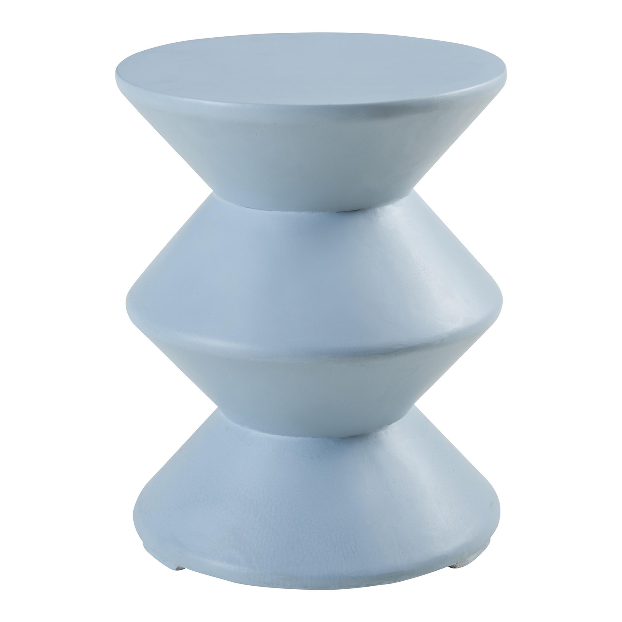BEISTELLTISCH Kyppeslo - Hellblau, Stein (36.5/36.5/47cm) - [en.casa]