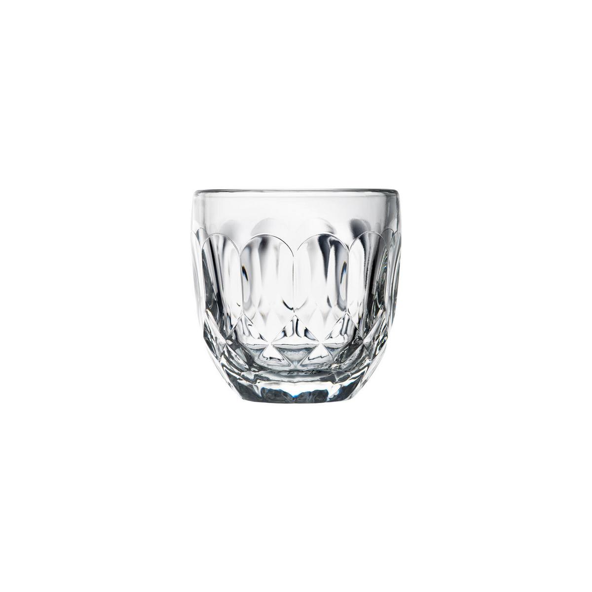ESPRESSOGLÄSER Facetten transparent 100 ml 4er Set - Transparent, Glas (0.1L) - La Rochère