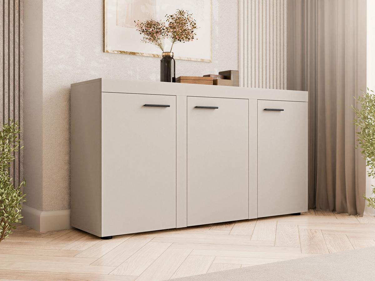 KOMMODE Rumba 3F2 - Sandfarben, Holzwerkstoff (149/82/40cm) - MIRJAN24