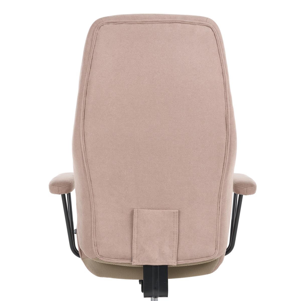 BÜROSTUHL Stoff Taupe Titan - Taupe, Textil (72/118/65cm) - Beliani