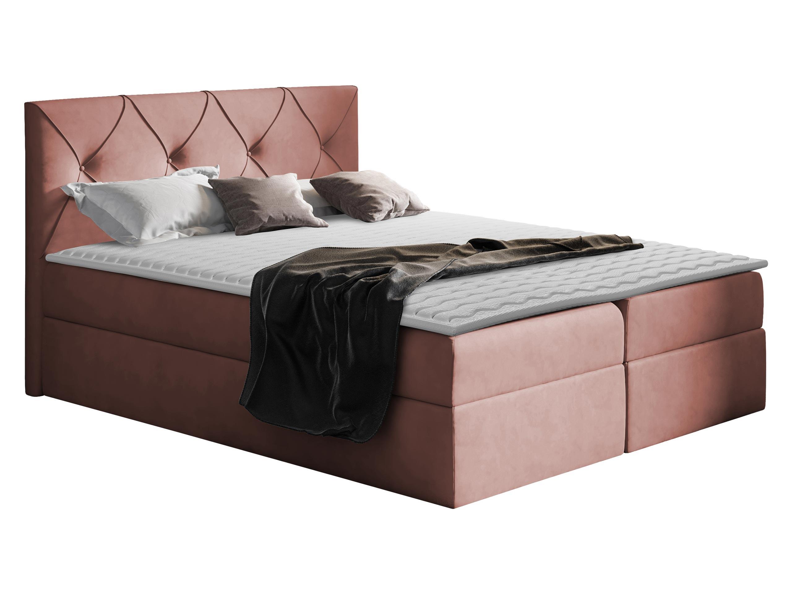 BOXBETT Crystal - H3 - Rosa, Holz (160/200cm) - MIRJAN24