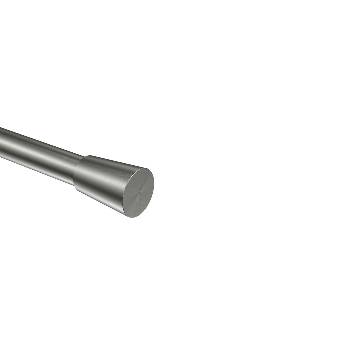 ENDSTÜCKE FÜR GARDINENSTANGEN 16 mm Ø, Carelli Edelstahl-Optik, Packung 2 Stück - Edelstahlfarben, Metall (3.4/2.5/2.5cm) - INTERDECO