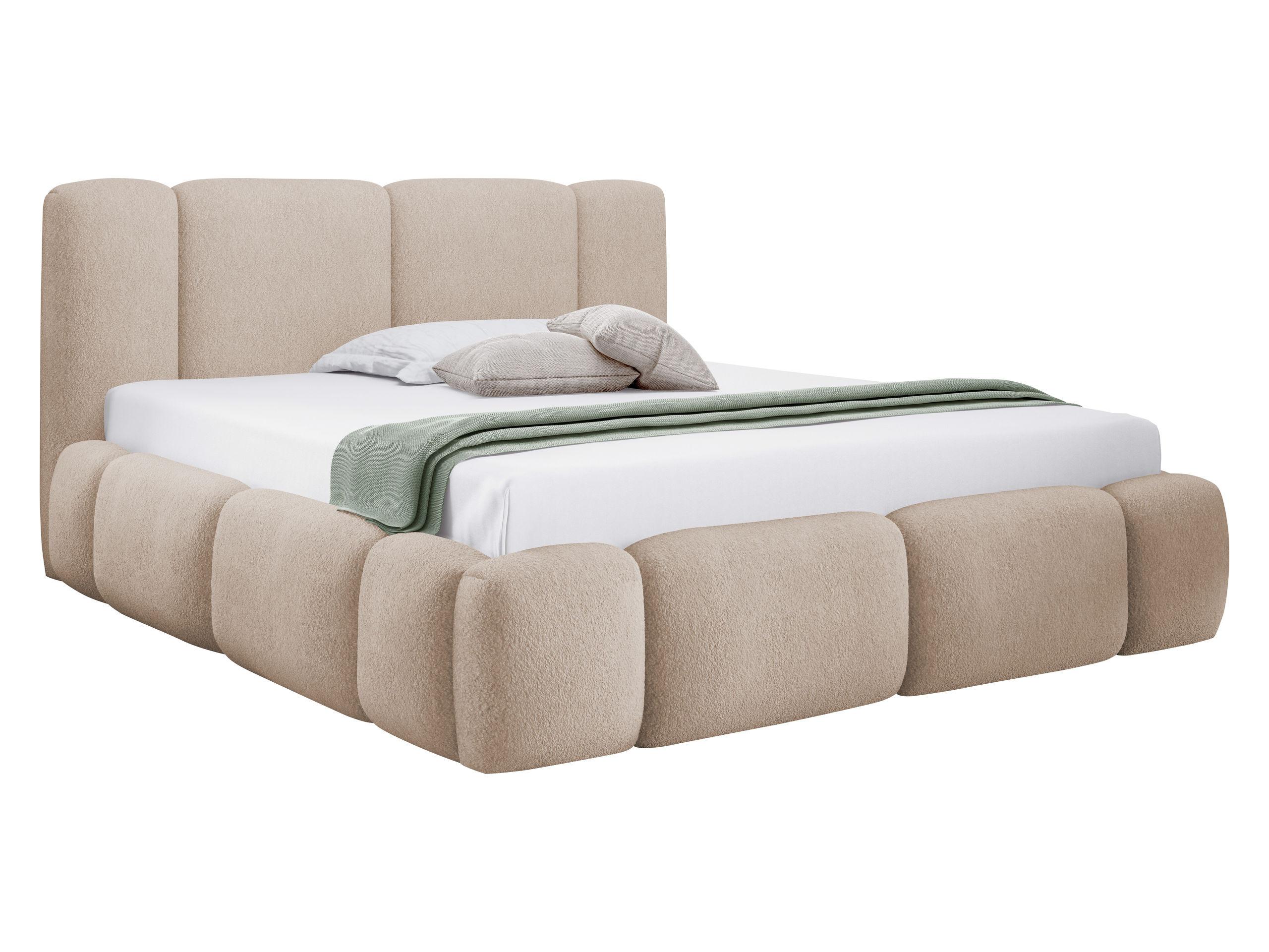 POLSTERBETT Bianco Boucle - Beige, Holz/Textil (200/200cm) - MIRJAN24