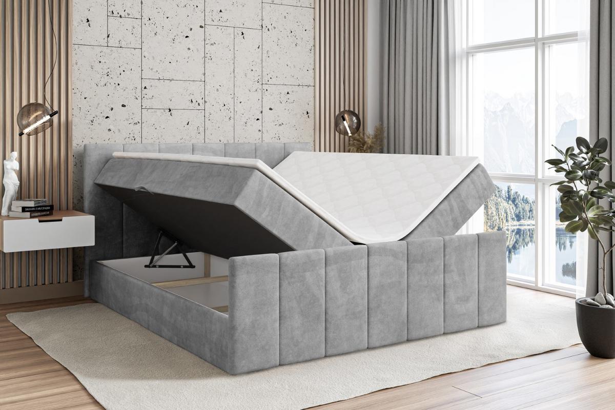 BOXBETT MOETI-Z - 200x200 cm - H4 - Hellgrau - Hellgrau, Holzwerkstoff (200/200cm) - ALTDECOR