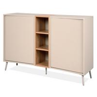 SIDEBOARD Kaschmir, Eiche Artisan 135 cm, Kommode mit Push-to-Open - Kaschmir/Eiche Artisan, Holzwerkstoff (135/90/37.5cm) - Furn.Design