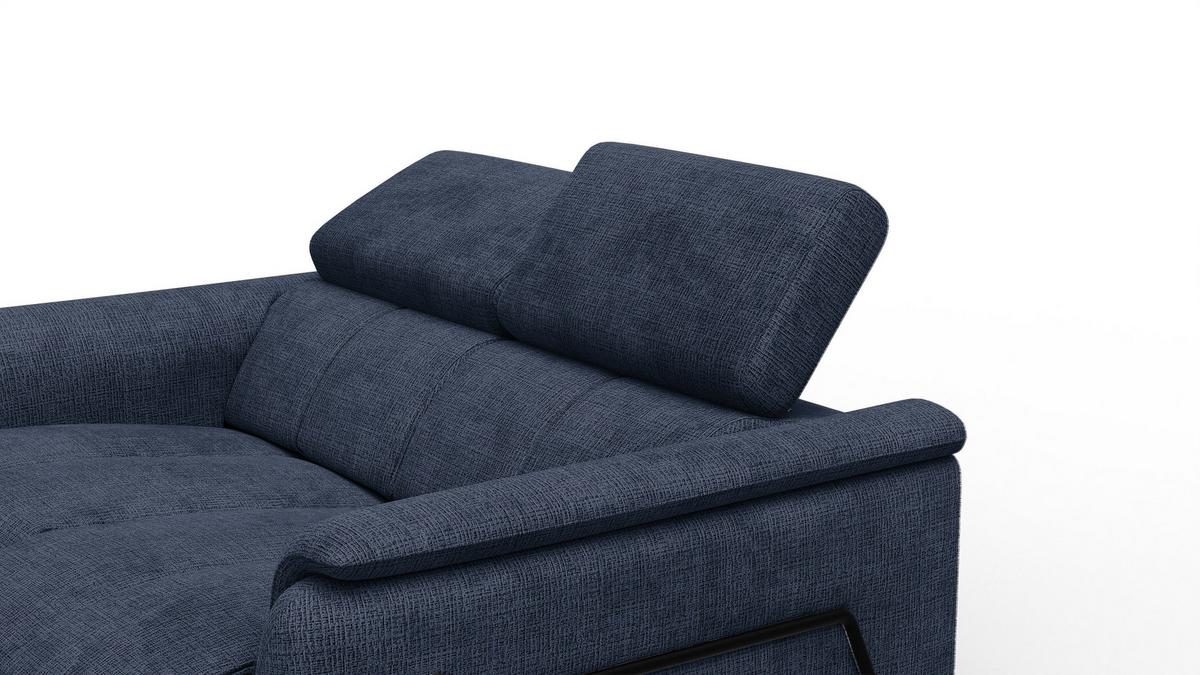 RELAXSOFA RODEN 2-Sitzer, marineblau - Dunkelblau, Holz/Textil (152/82/103cm) - Wozimo