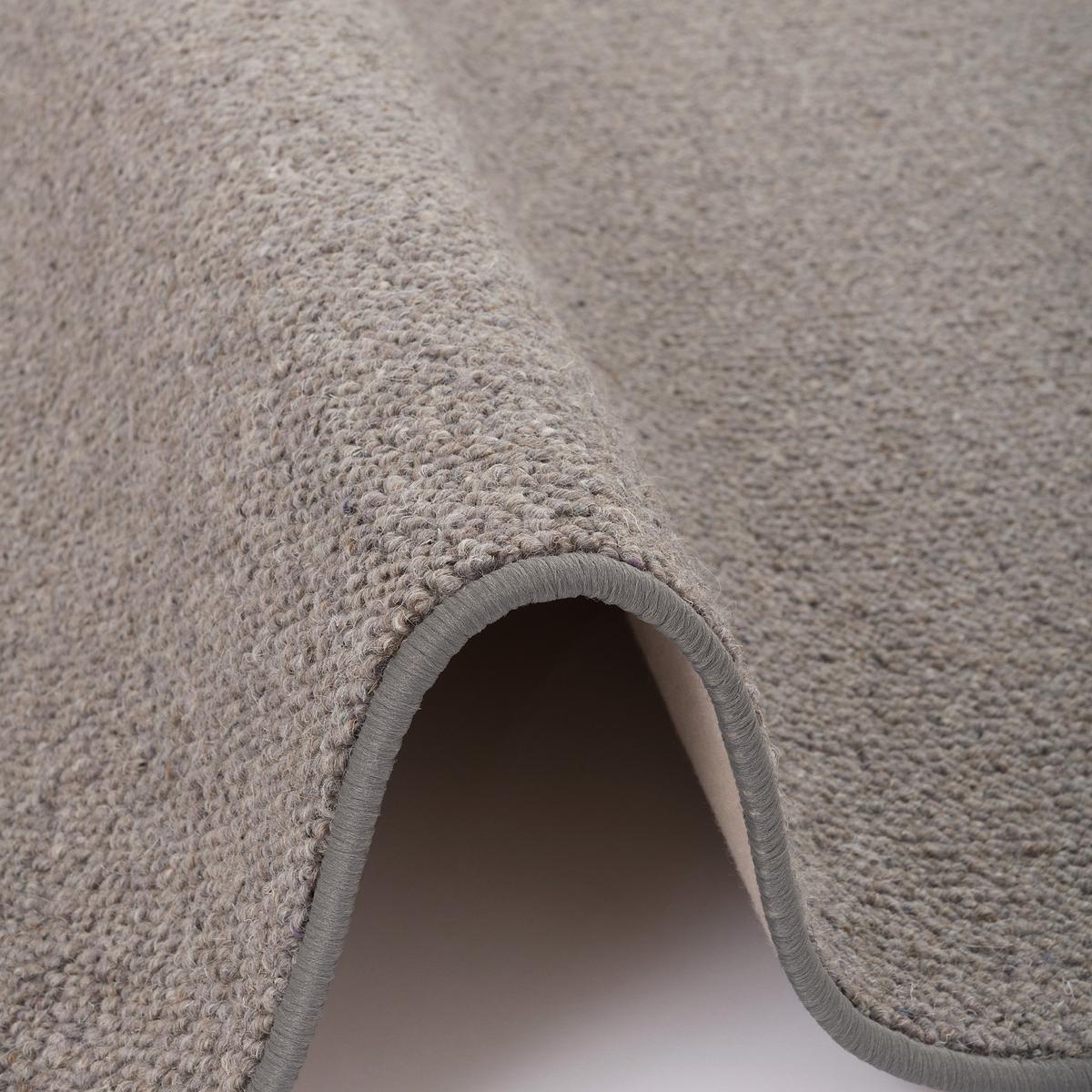 NATUR TEPPICH WOLLE BERBER RUND - Anthrazit, Textil (133/133cm) - Snapstyle