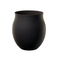 VASE Manufacture Collier Noir 18 cm - Schwarz, Keramik (17.5cm) - Villeroy & Boch