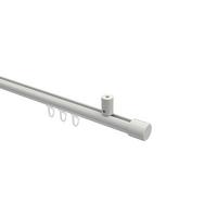 GARDINENSTANGE INNENLAUF Sonius Santo 100 cm, 1-läufig, 20 mm Ø Weiß - Weiß, Metall (100cm) - INTERDECO