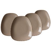 DESSERTTELLER Casa Grau 22,5 x 20 cm 4er Set - Grau, Keramik (22.5cm) - Ritzenhoff Breker
