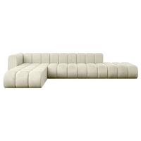 ECKSOFA modulares Sofa Zuvon-L2 - 387x177x70 cm Beige - Beige, Holzwerkstoff/Textil (387/177cm) - ALTDECOR