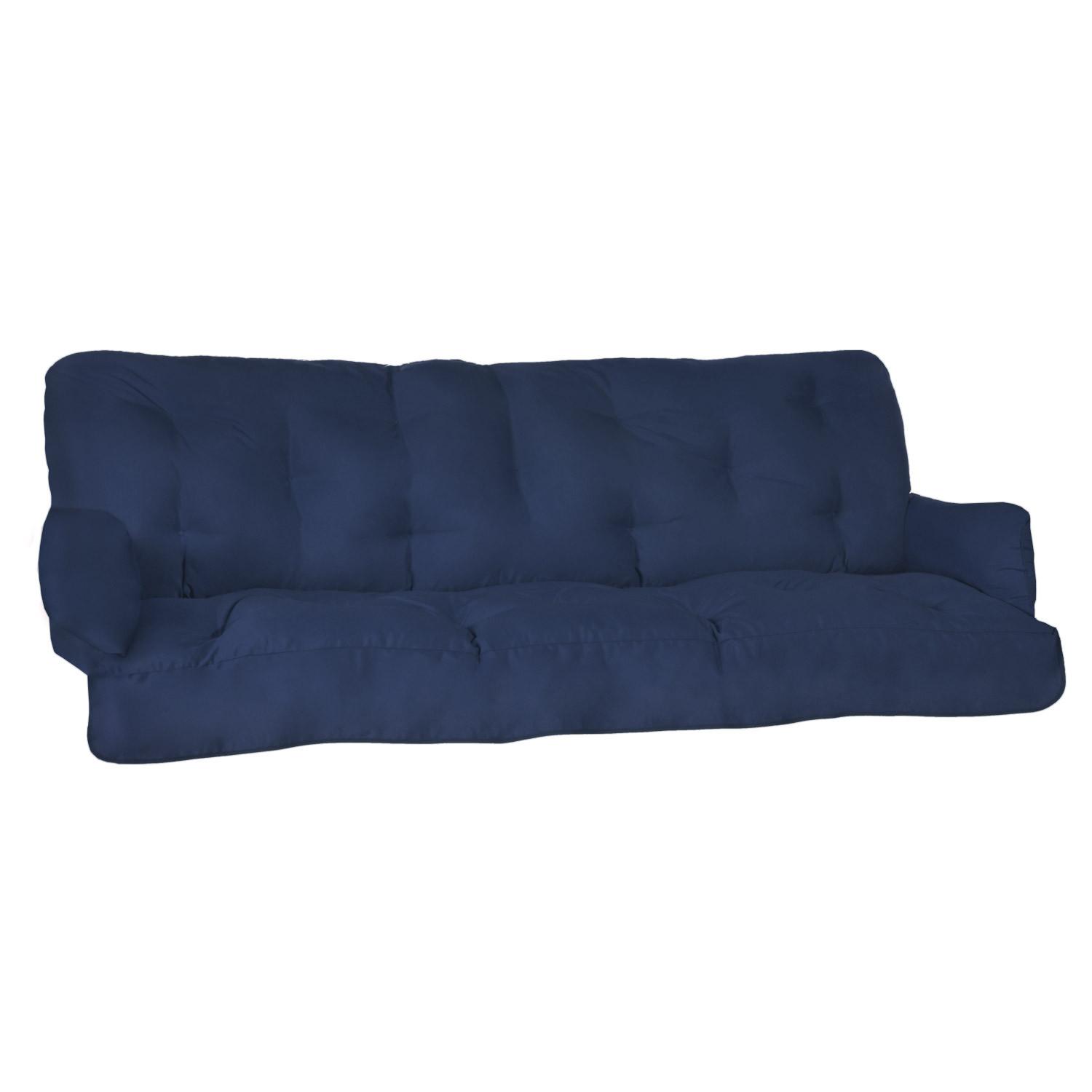 AUFLAGE für Hollywoodschaukel Flair HS 180/50/8cm Dunkelblau - Dunkelblau, Textil (50/8/180cm) - Beautissu 