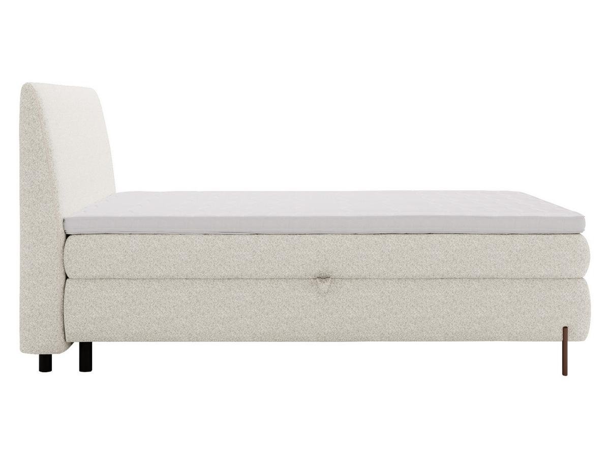 BOXBETT Evia - H3 - Creme/Braun, Holzwerkstoff/Textil (140/200cm) - MIRJAN24