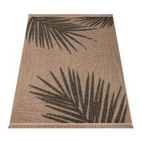 OUTDOORTEPPICH, mit Blätter-Motiv, Beige, 160 x 220 cm - Beige, Textil (220/160cm) - KADIMA DESIGN