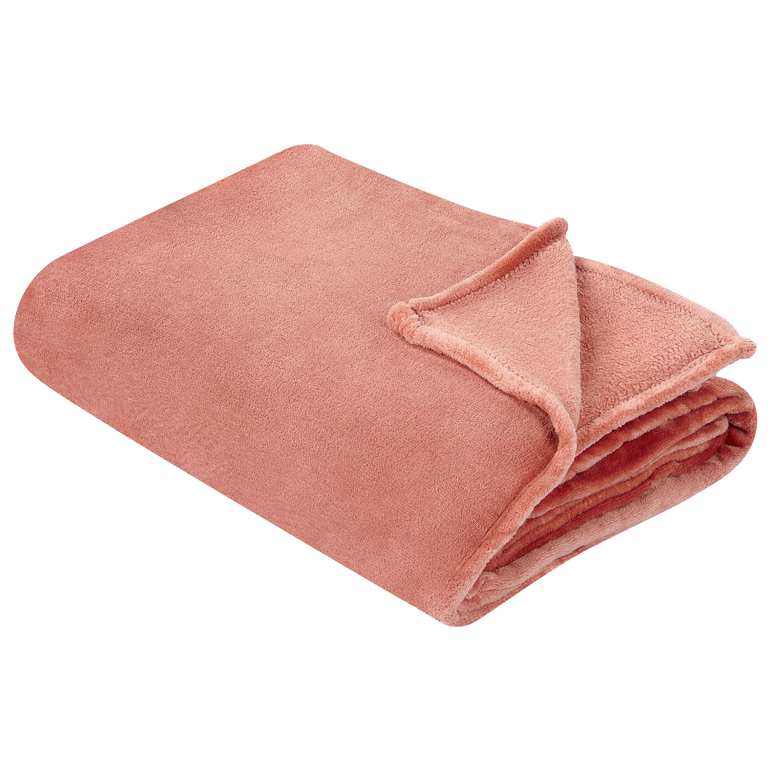 DECKE Rot Bayburt 200/220 cm - Rot, Textil (200/220cm) - Beliani