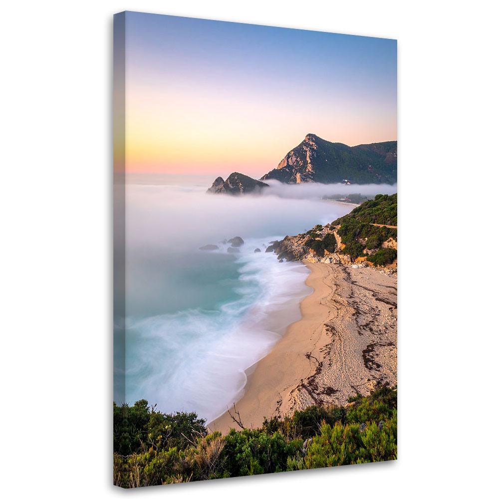 LEINWANDBILD Meereslandschaft Strand Natur 70x100cm - Multicolor, Textil (70/100cm) - Feeby