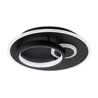 LED-DECKENLEUCHTE Peter 31 cm - Schwarz, Kunststoff (31/31/8.5cm) - Nettlife