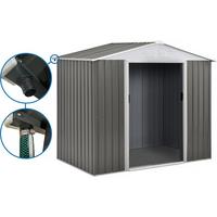 METALL-GARTENHAUS dallas Taupe - Taupe, Metall (213/195/191cm) - Habitat Garten