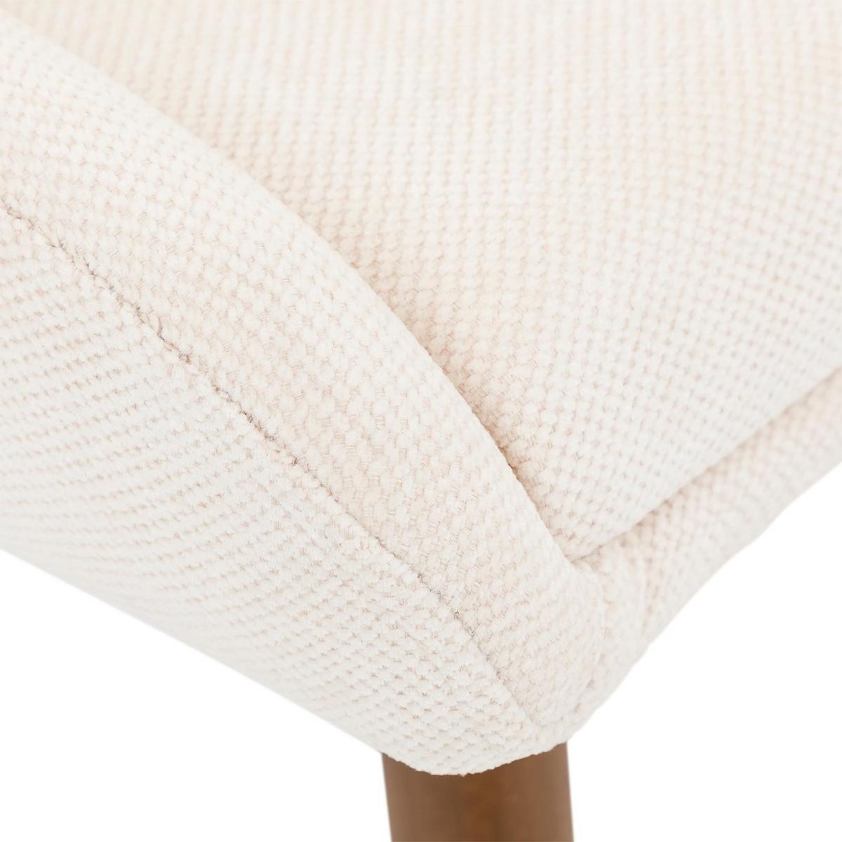 ESSZIMMERSTÜHLE PIPPA 2er-Set cremeweiß - Creme, Textil (82/42/58cm) - IDIMEX