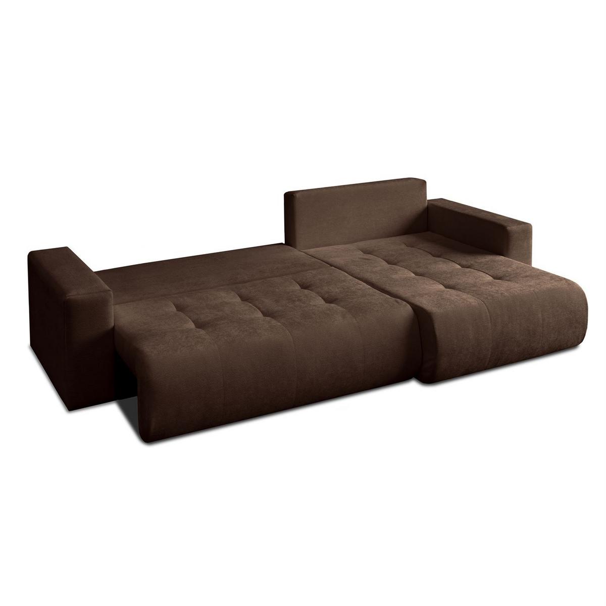ECKSOFA CLOUD II XL mit Schlaffunktion Vibe 26 - Braun, Textil (280/152cm) - Lookway