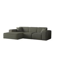 ECKSOFA Ottom Celes Premium Ascot Bukla - Jadegrün, Holzwerkstoff/Textil (266/165cm) - Fun Möbel